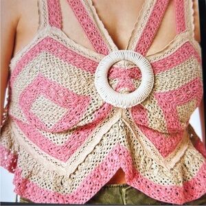 NWT Anthropologie Let Me Be Open- Back Tank